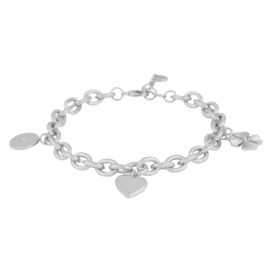 Snö Of Sweden Rule Charm Brace Silver Clear Onesize