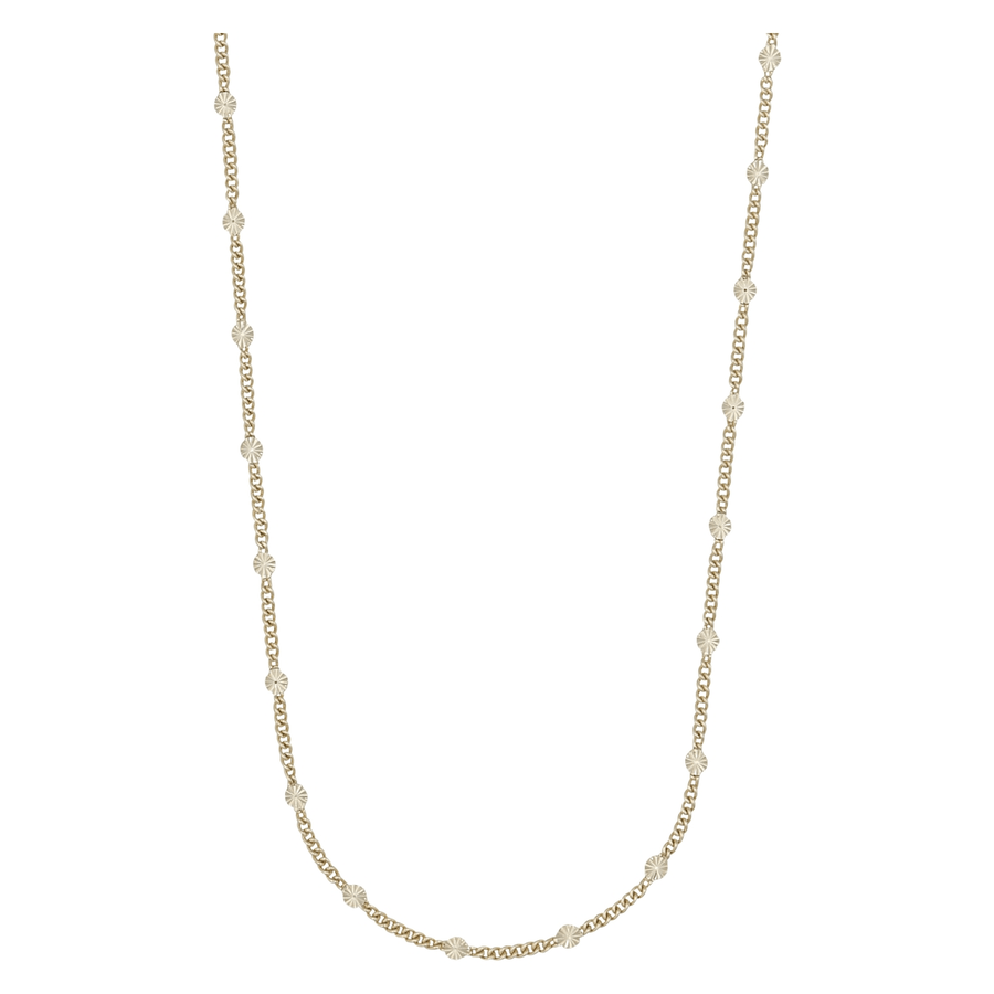 Snö Of Sweden Rule Coin Chain Neck Plain Gold