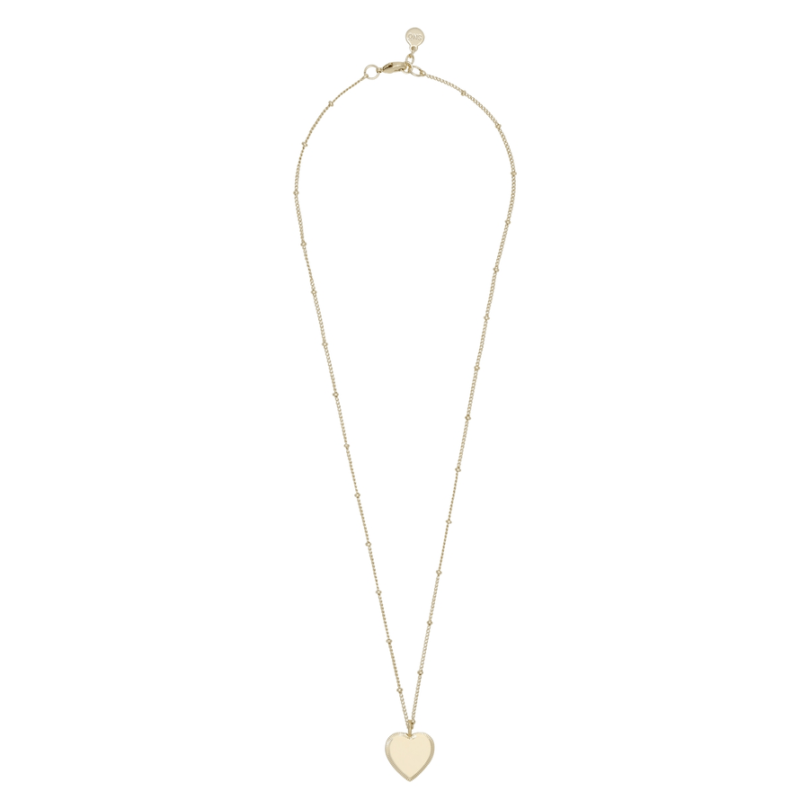 Snö Of Sweden Rule Heart Neck Plain Gold 42cm
