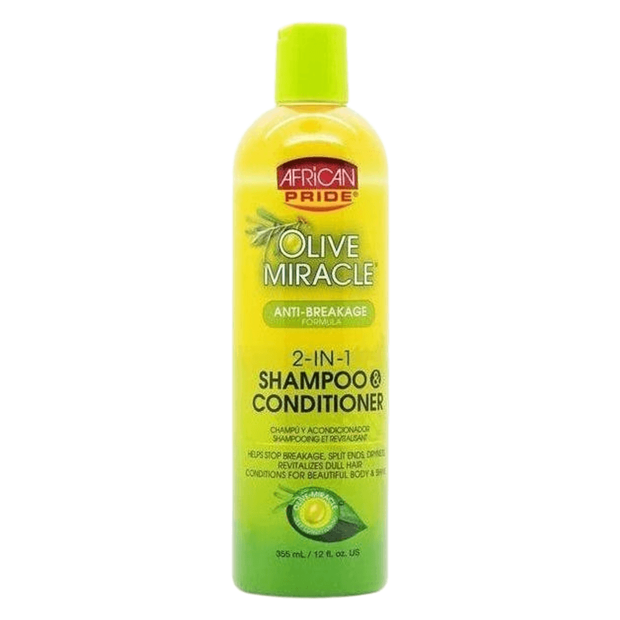 African Pride Olive Miracle 2-in-1 Shampoo & Conditioner 354ml