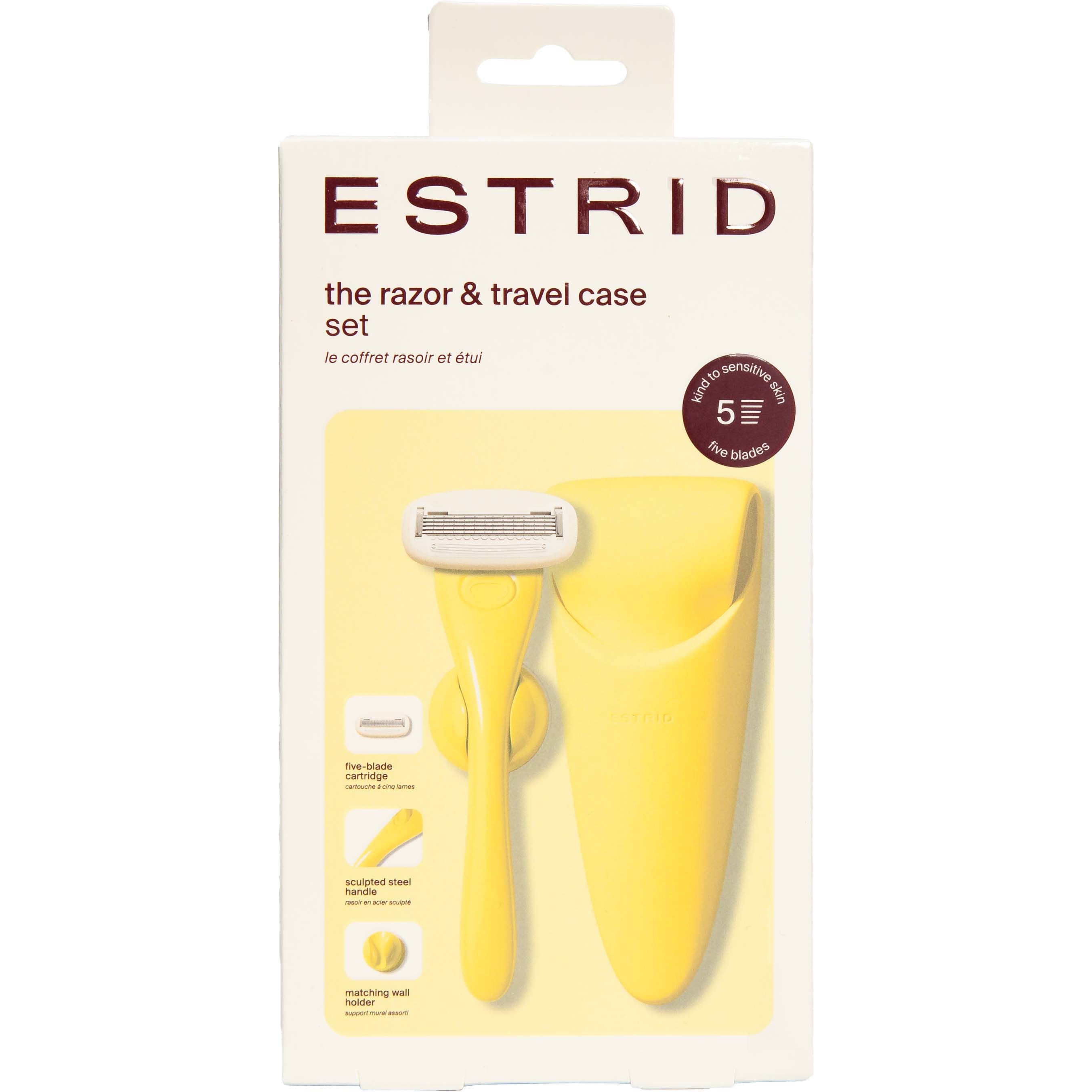 Estrid Razor & Case Set Butter