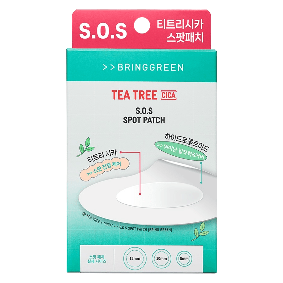 BRINGGREEN Teatree Cica SOS Spot Patch 100pcs