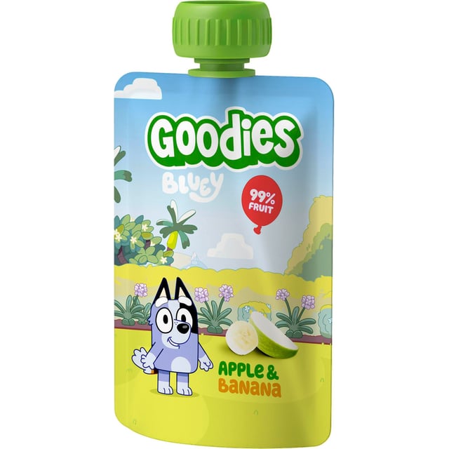 Goodies Bluey Klämmis Äpple Banan 3 år 100 g
