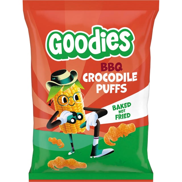 Goodies Crocodile Puffs BBQ 3 år 30 g