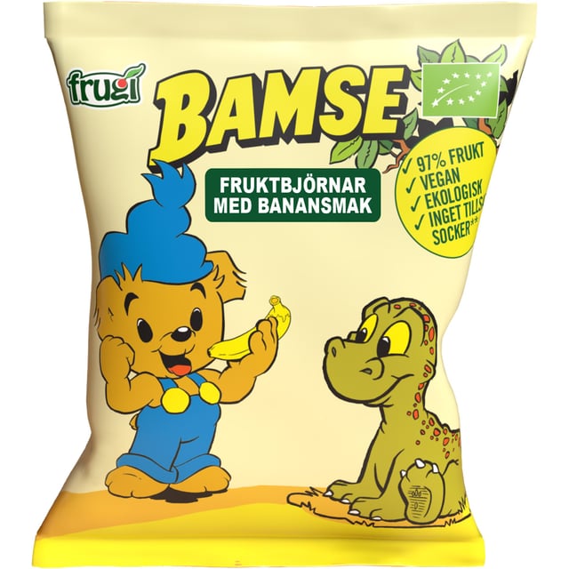 Bamse EKO Fruktbjönar med Banansmak 40 g