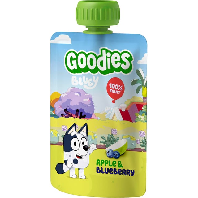 Goodies Bluey Klämmis Äpple och Blåbär 3 år 100 g