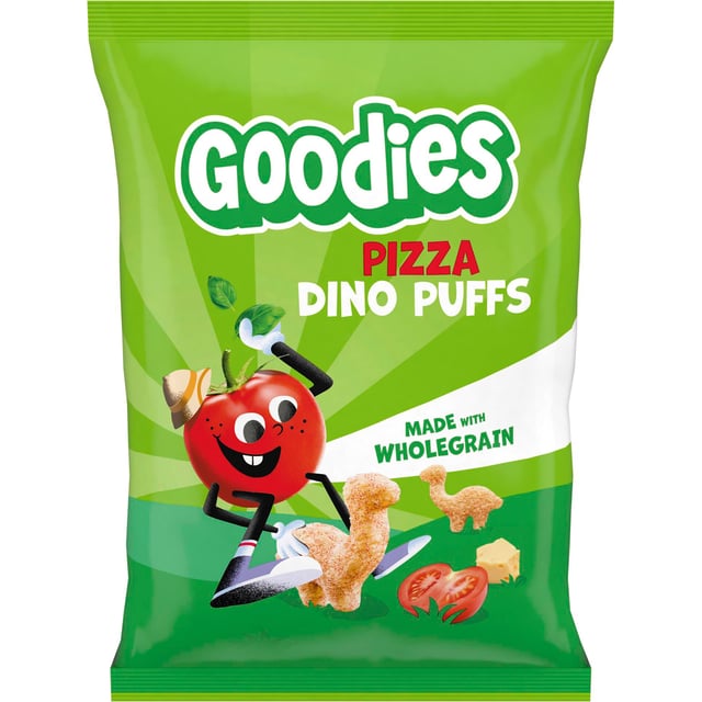 Goodies Dino Puffs Pizza 3 år 30 g