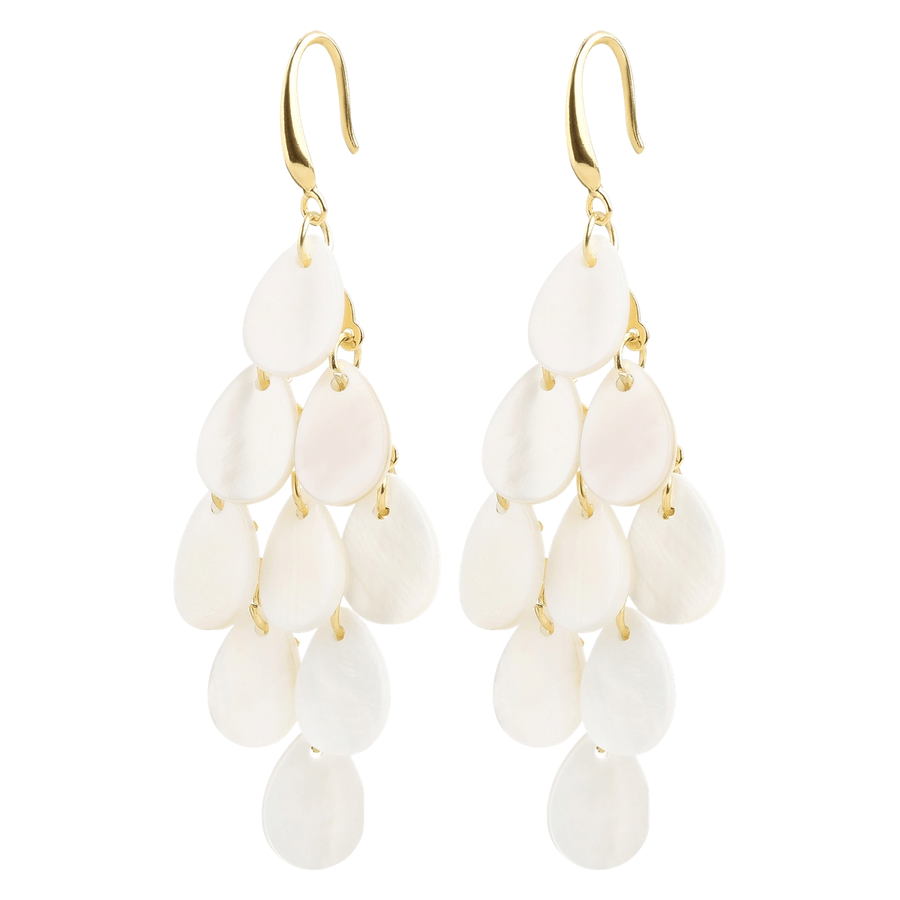 Timi Of Sweden Candela Teardrop Shell Earrings