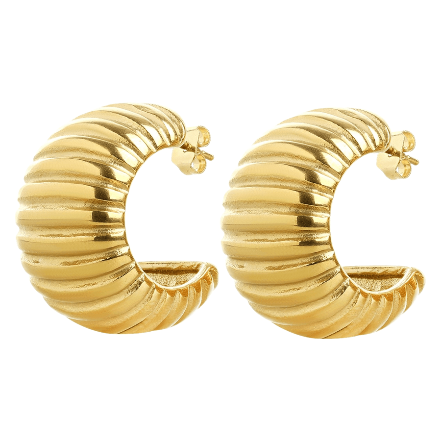 Timi Of Sweden Alima Chunky Stud Earrings Stainless Steel