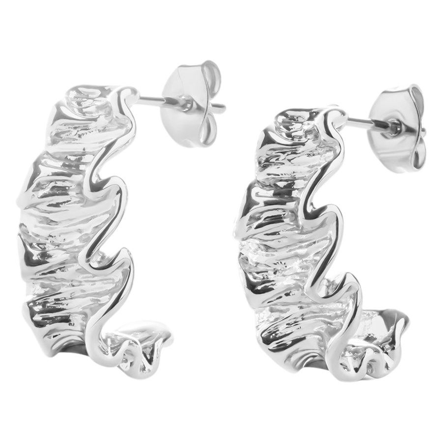 Timi Of Sweden Greta Organic Stud Earrings Stainless Steel