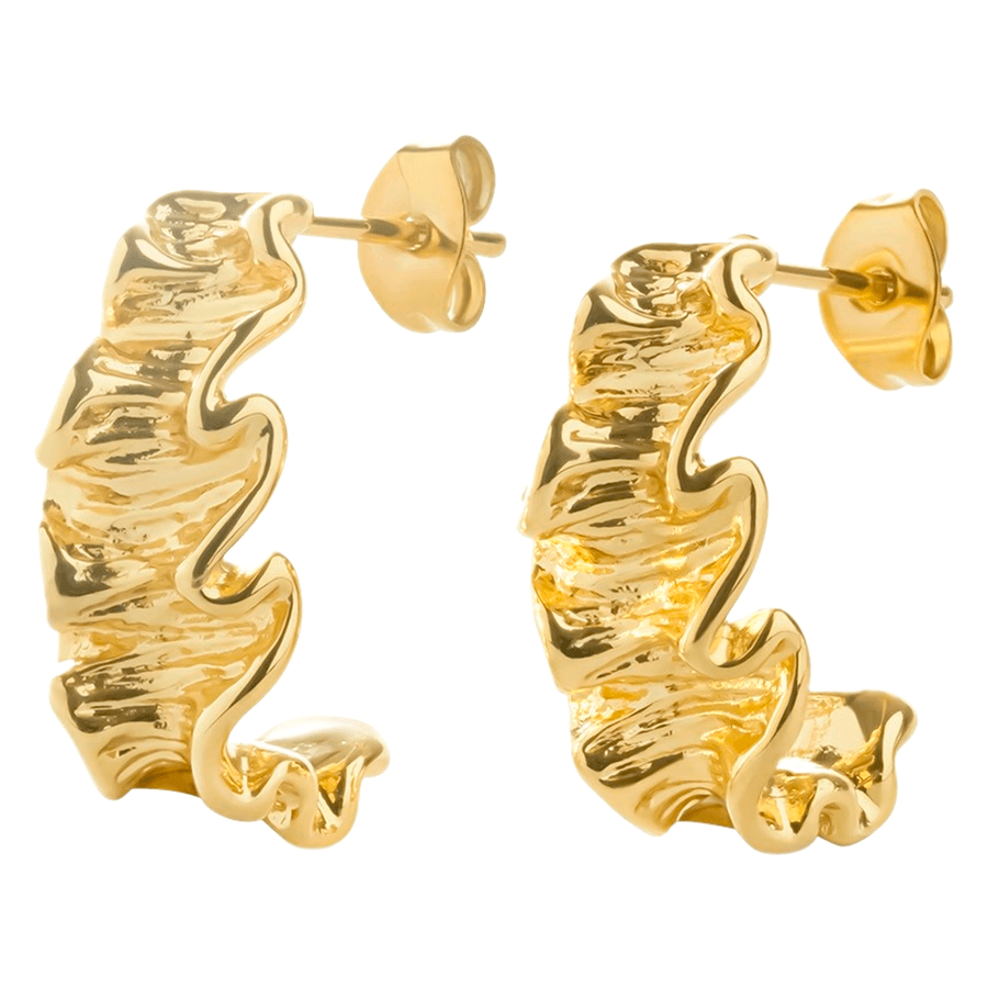 Timi Of Sweden Greta Organic Stud Earrings Stainless Steel