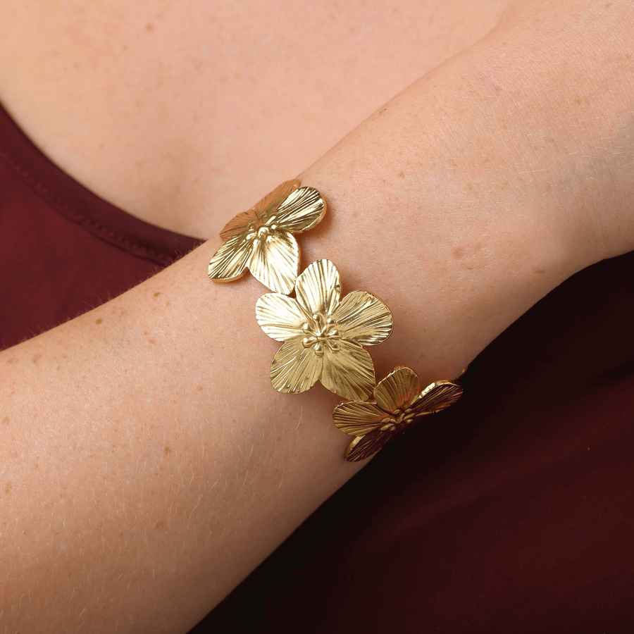 Timi Of Sweden Alva Flower Bracelet Stainless Steel