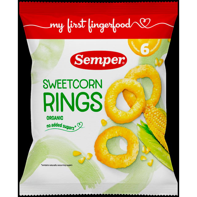 Semper Sweetcorn Rings 6 månader 20 g