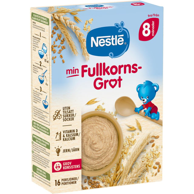 NESTLÉ MIN Fullkornsgröt 8 månader 410 g