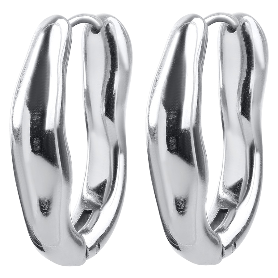 Timi Of Sweden Blanka Hoop Earrings Stainless Steel