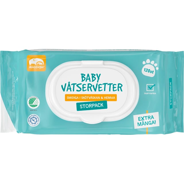 Minstingen Våtservett Baby Storpack