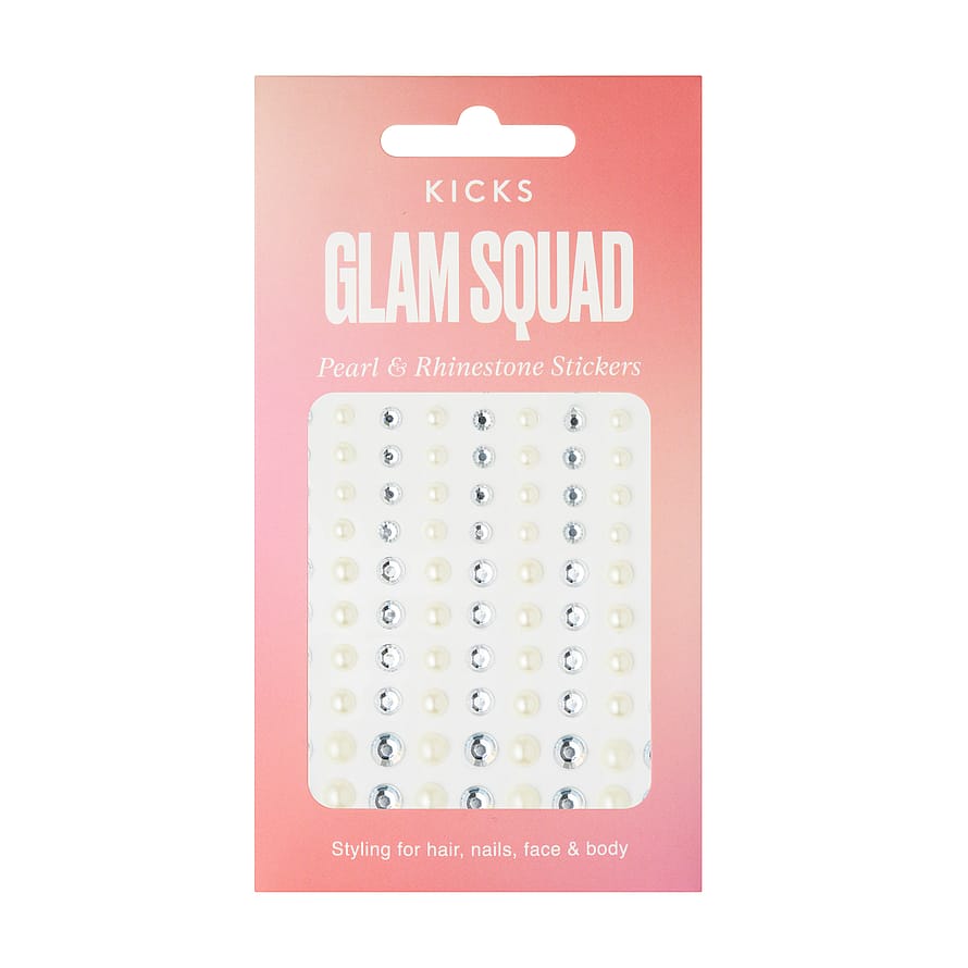 Pearl Rhinestone Styling Stickers Silver/Pearl