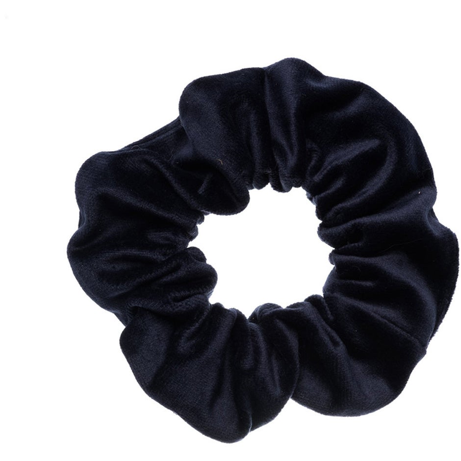 Dark Velvet Scrunchie Navy Blue - 1 pcs
