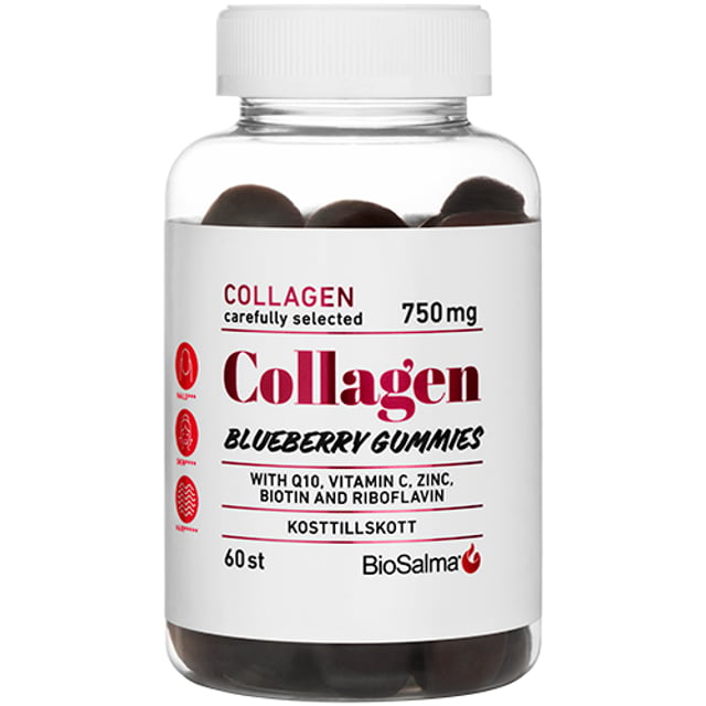 BioSalma Collagen Blueberry Gummies 60 st