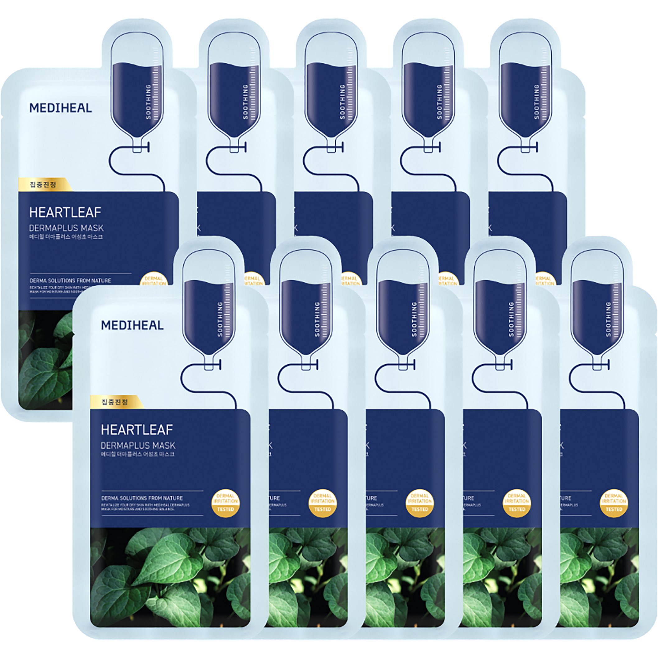Mediheal Dermaplus Heartleaf Mask 10 st
