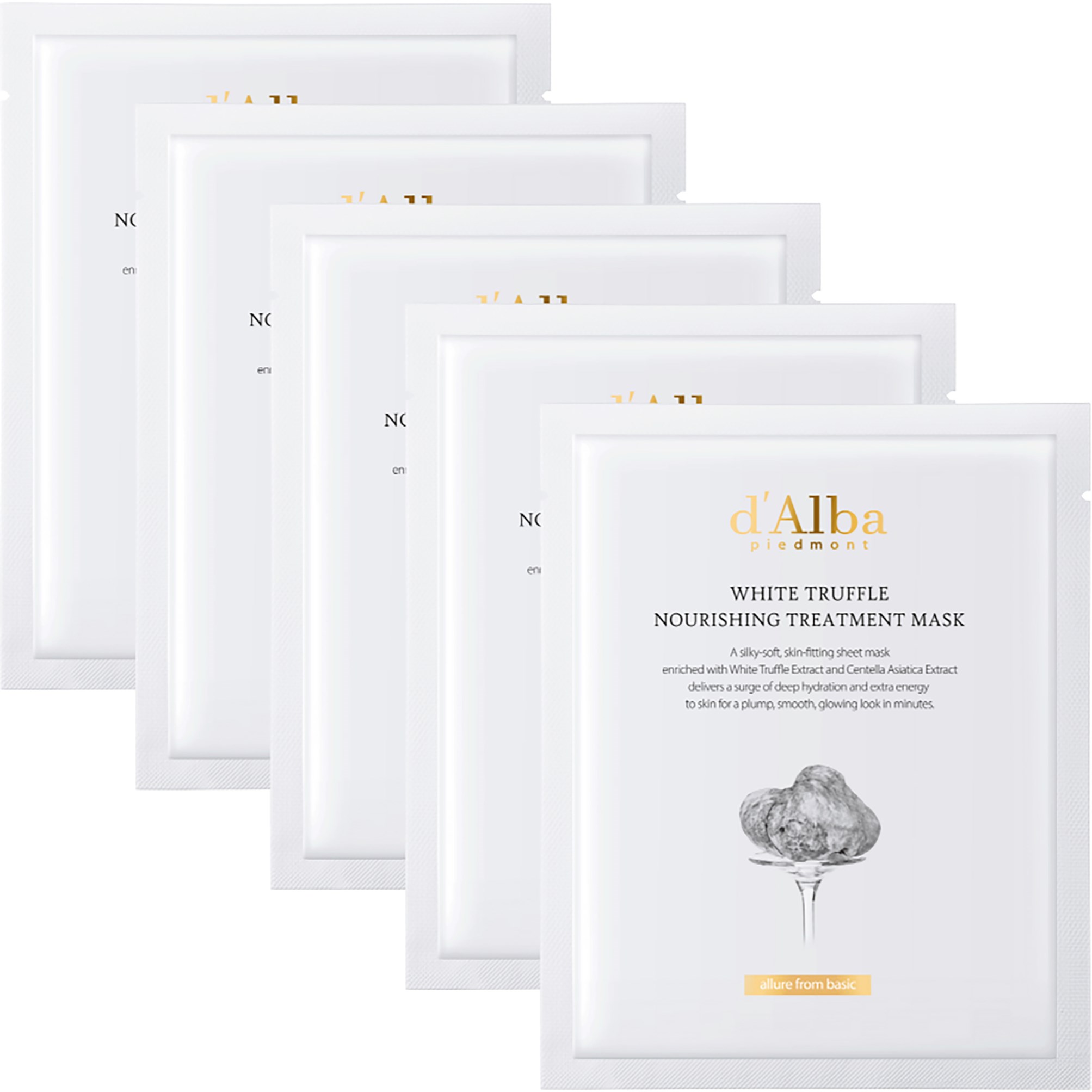 d'Alba White Truffle Nourishing Treatment Mask 5 st