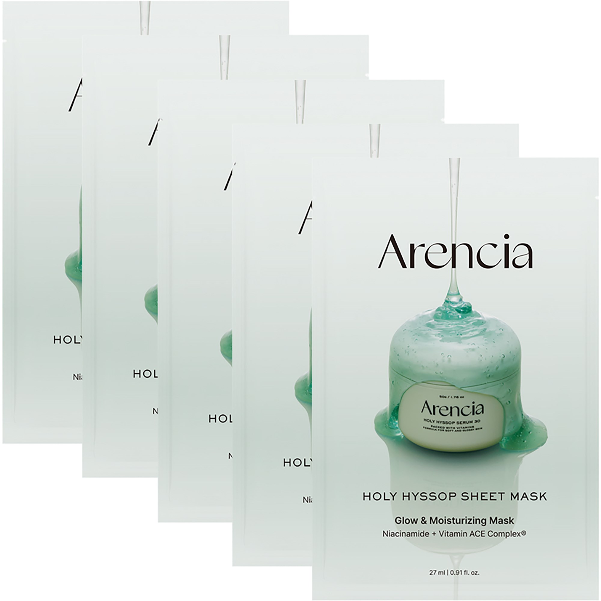 Arencia Holy Hyssop Sheet Mask 5 st