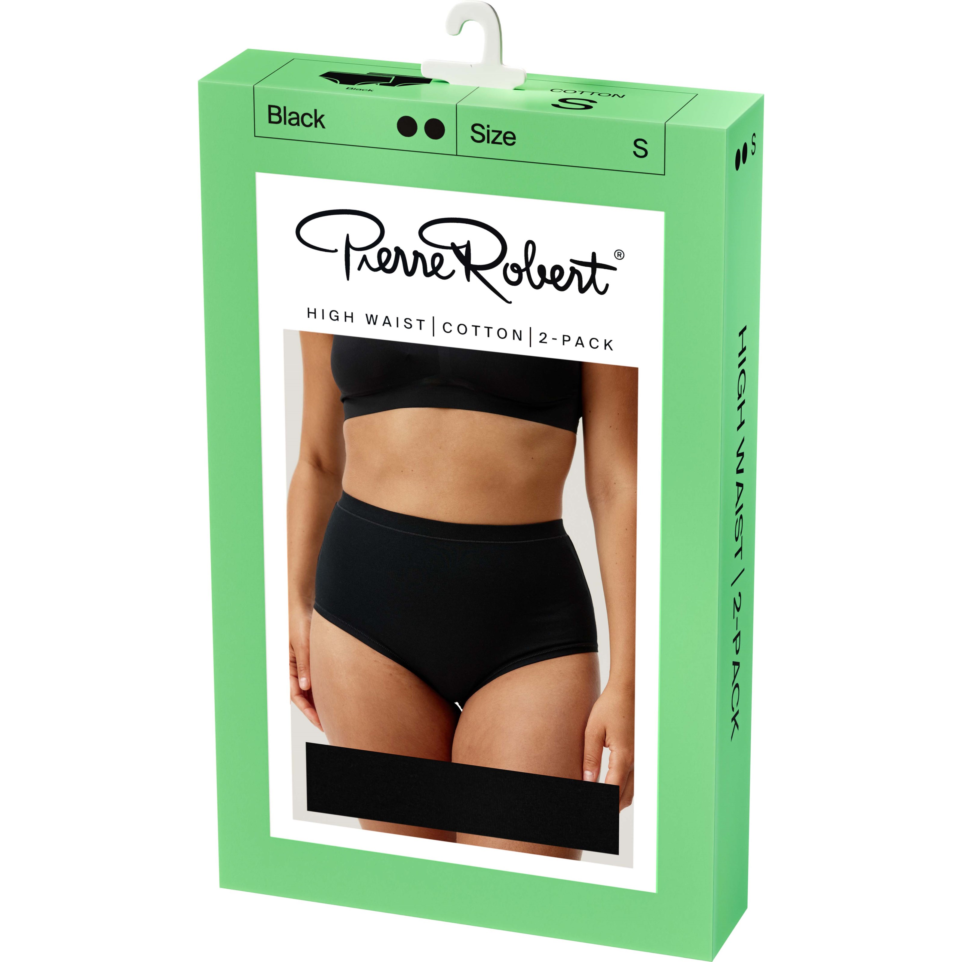 Pierre Robert High Waist Cotton X2 Black M
