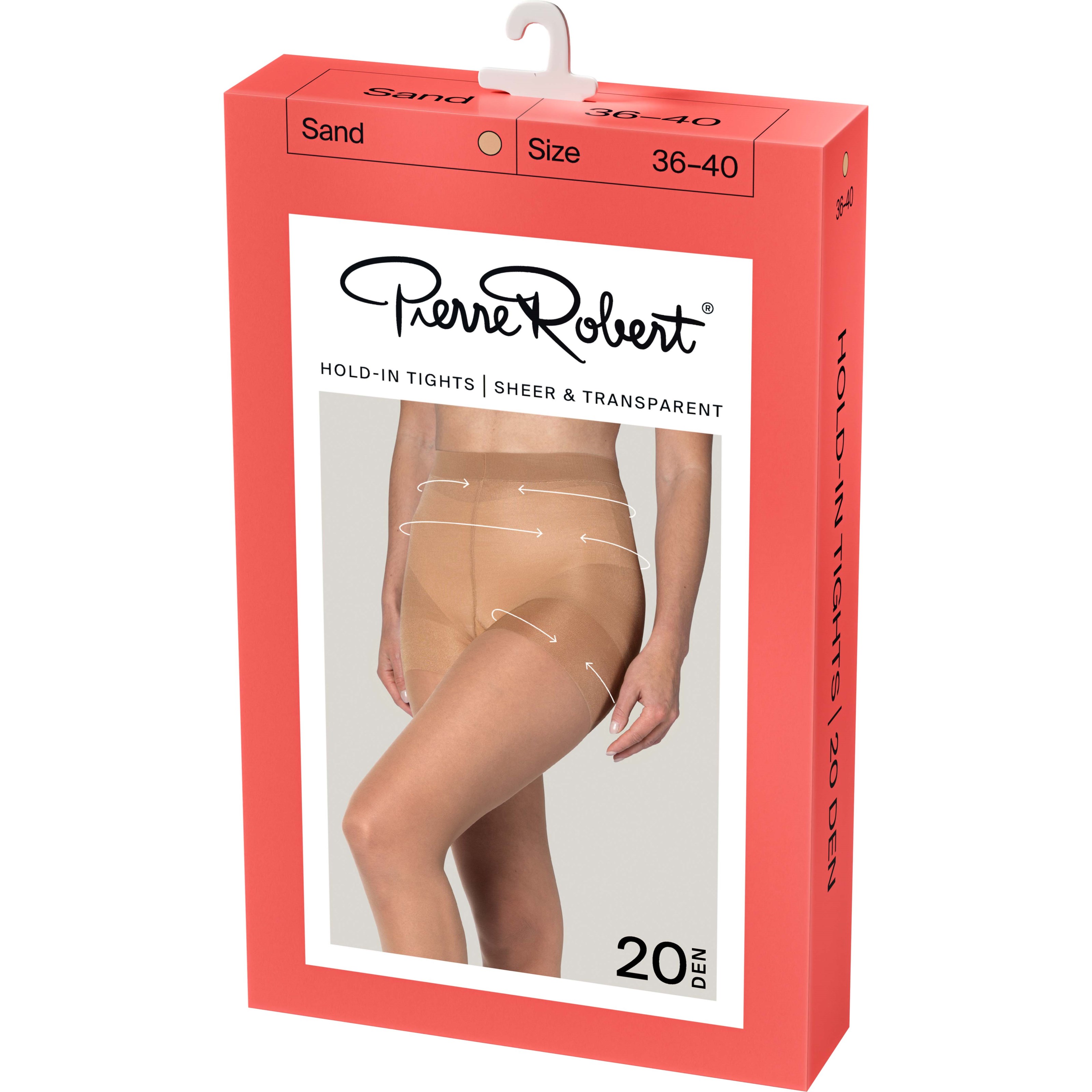 Pierre Robert Hold-In-Tights Sheer & Transparent 20 DEN Sand 40-4