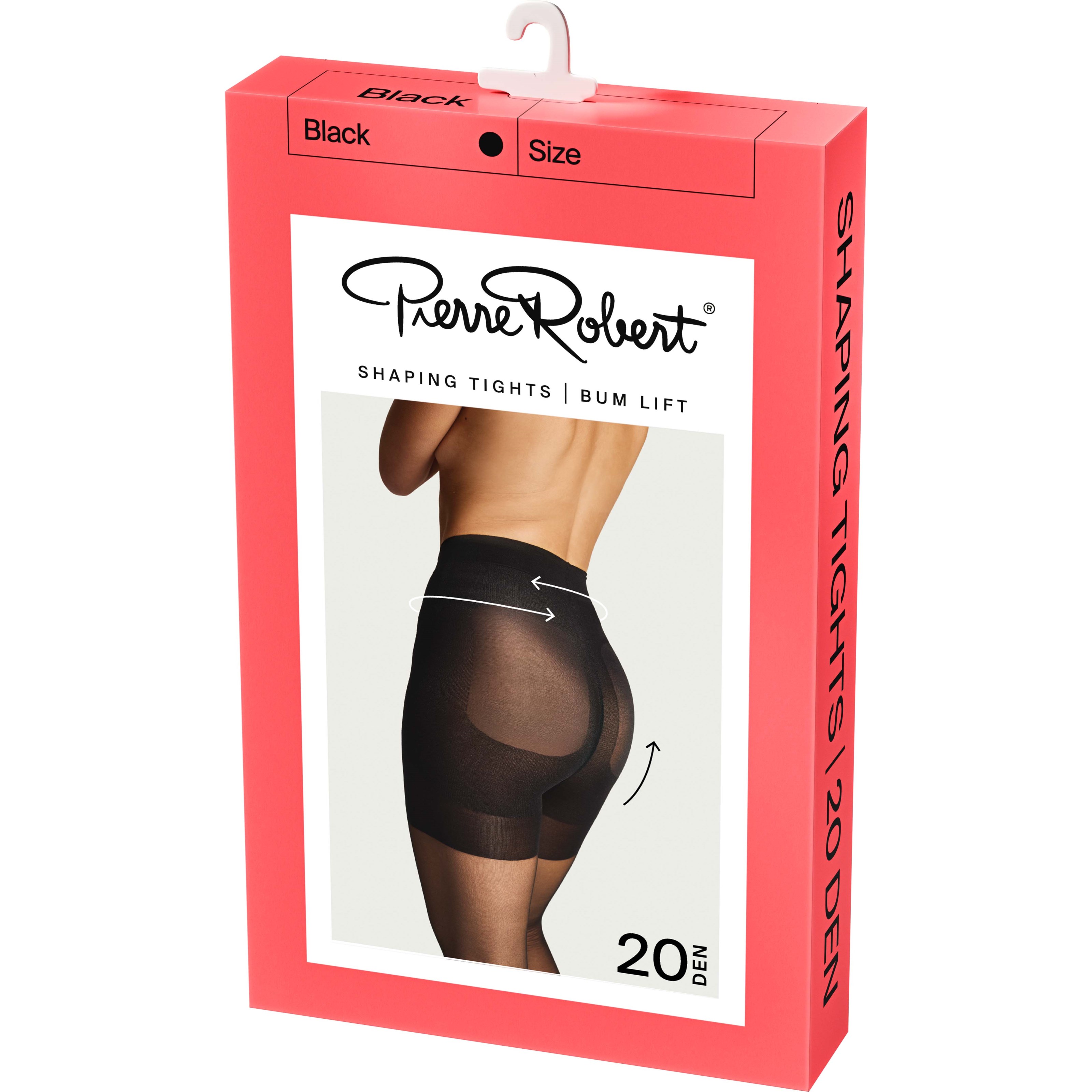 Pierre Robert Shaping Tights Bum Lift 20 DEN Black 40-44
