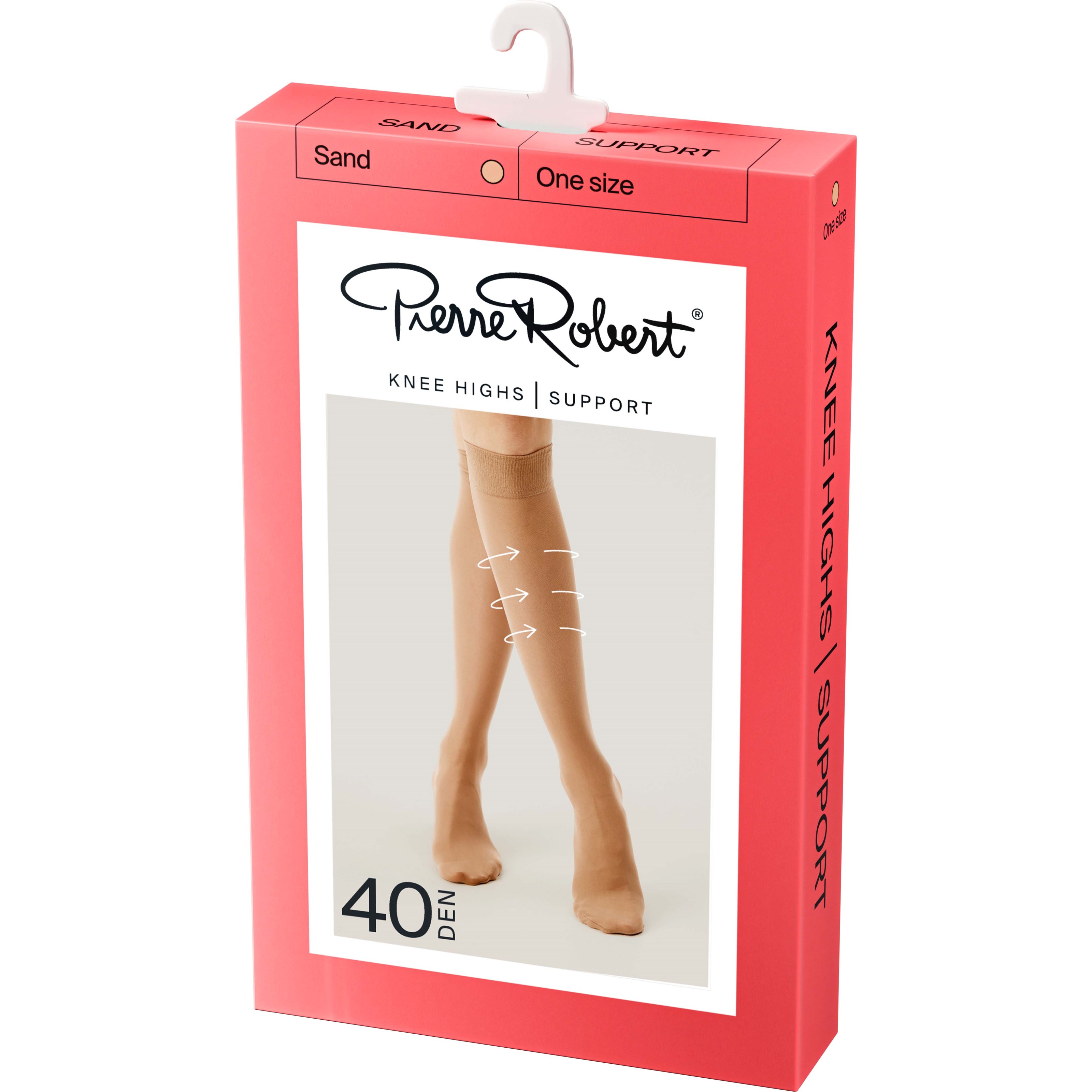 Pierre Robert Knee Highs Support 40 DEN Sand 36-41