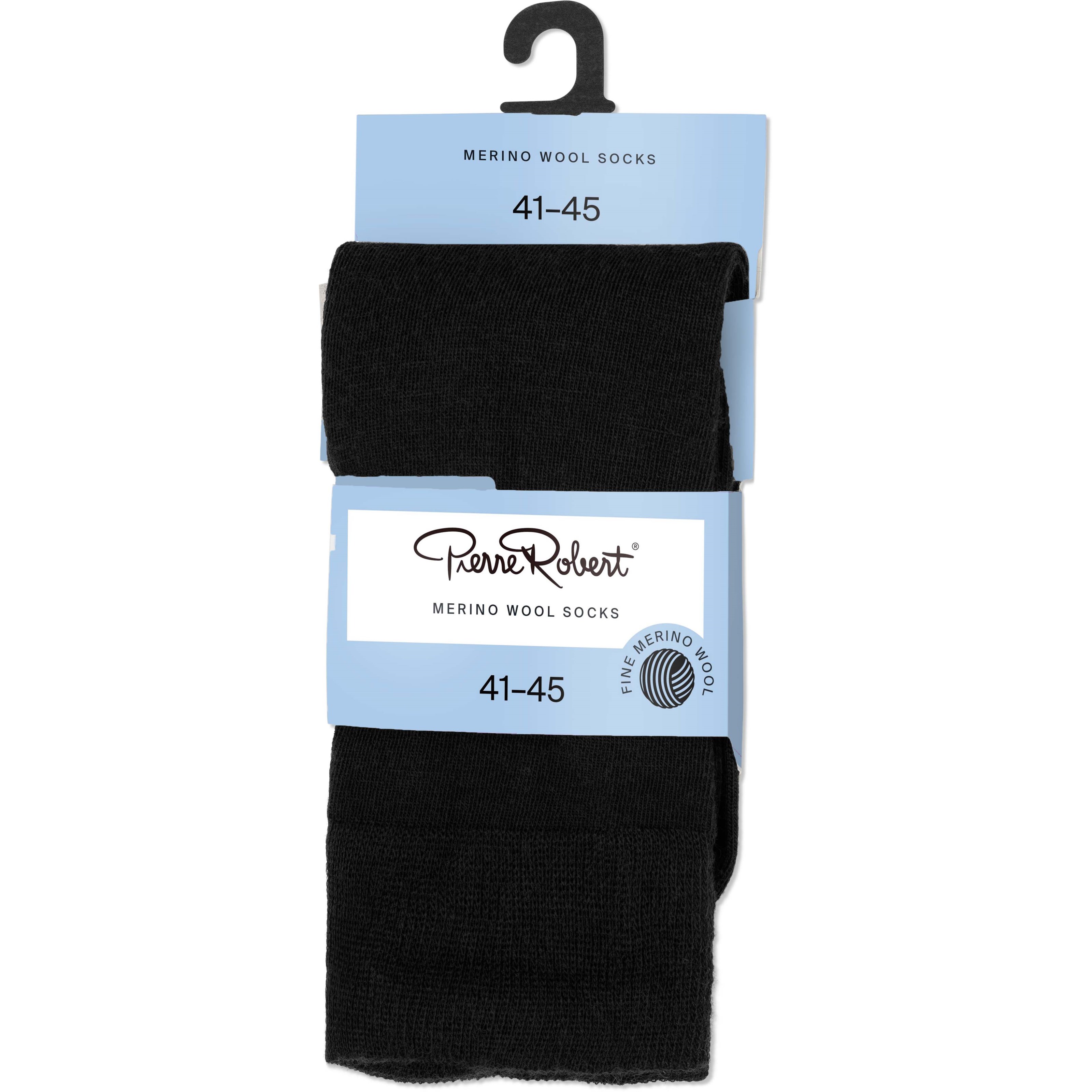 Pierre Robert Merino Wool Socks Black 41-45
