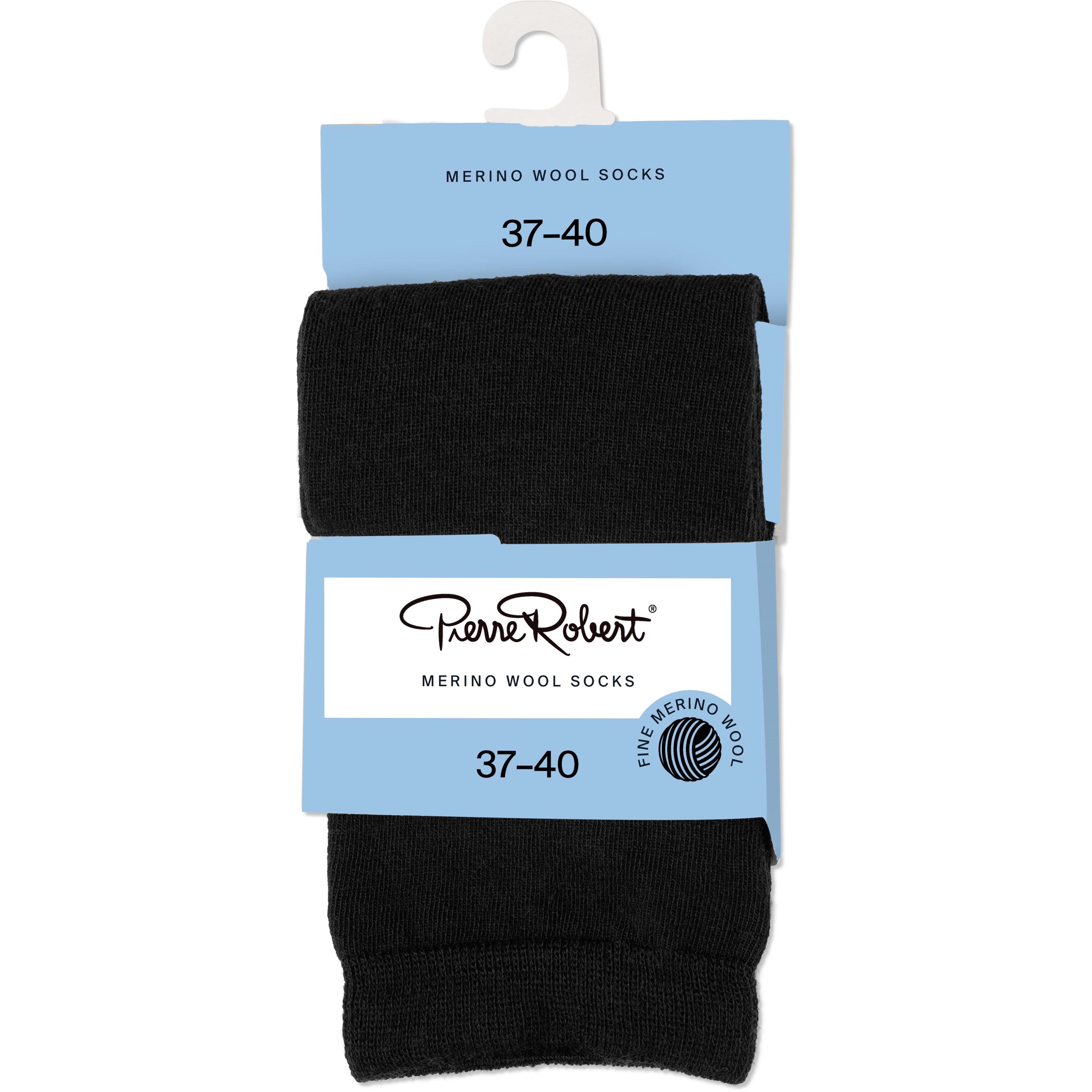 Pierre Robert Merino Wool Socks Black 37-40