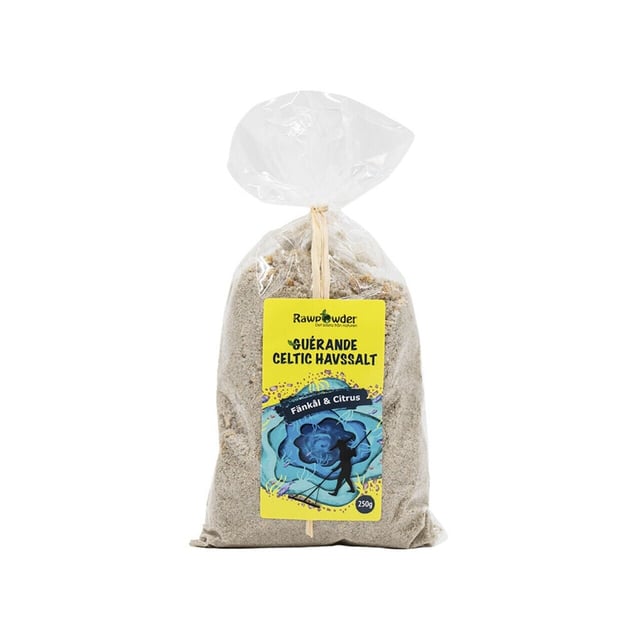 Rawpowder Guérande Celtic Havssalt − Fänkål & Citrus 250 g