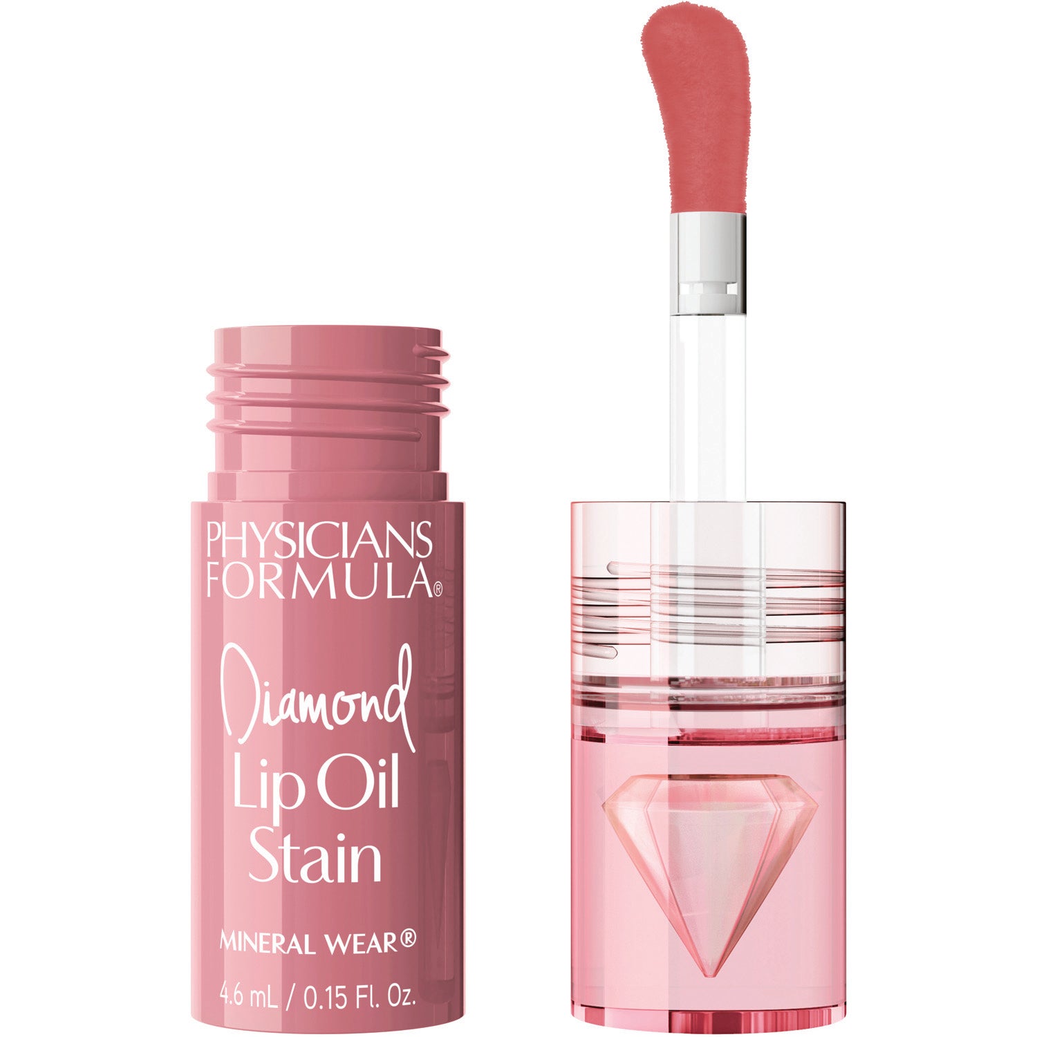 Physicians Formula Mineral Wear Diamond Lip Oil Stain Radiant Rose - 4,6 ml