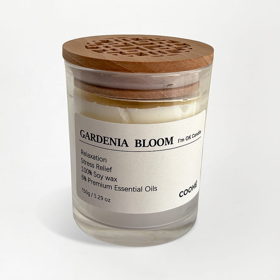 I'M OK Soy Wax Aroma Candle Gardenia bloom Gardenia bloom