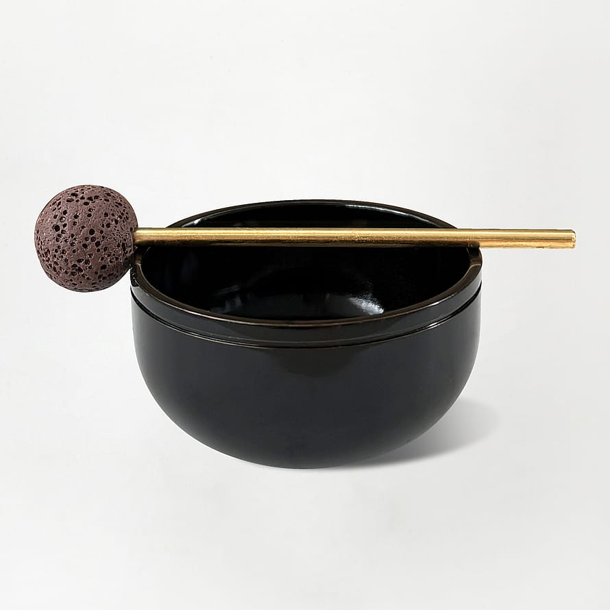 Tibetan singing bowl Black Mini Kit 1 pcs