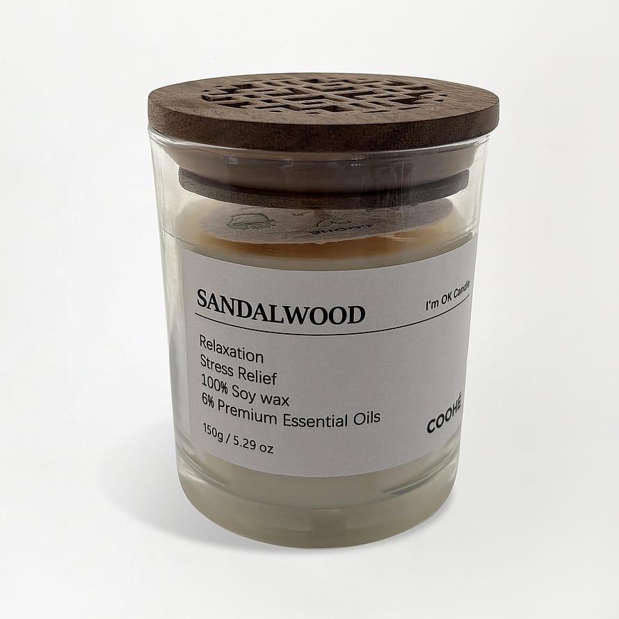 I'M OK Soy Wax Aroma Candle Sandalwood Sandalwood