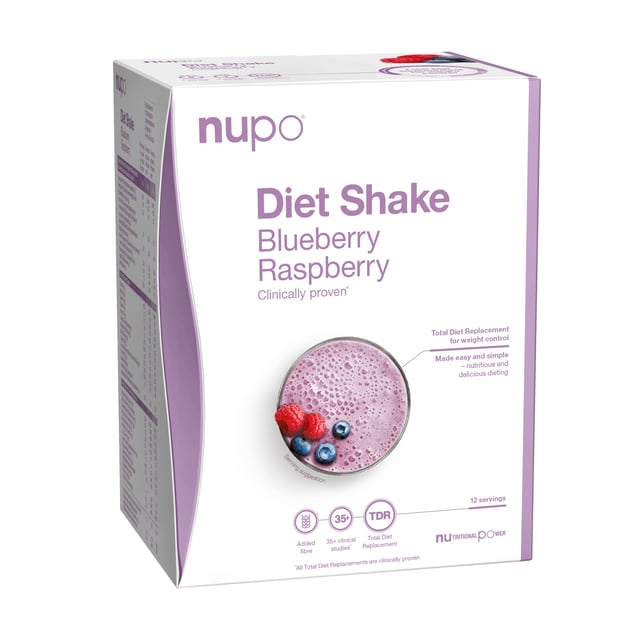 Nupo Diet Shake Blåbär Hallon 12 portioner