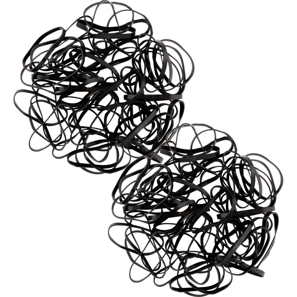 Ibero Silicone Hair Ties Black 650 st