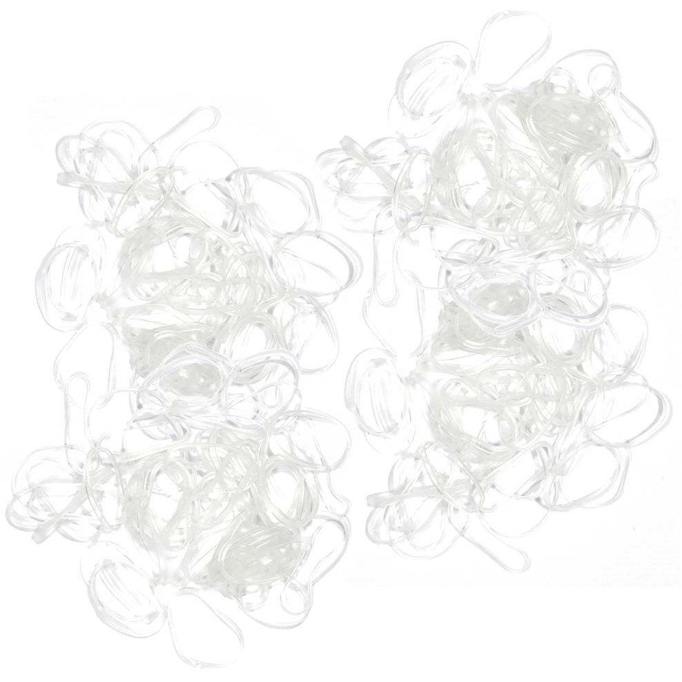 Ibero Silicone Hair Ties Transparent 650 st