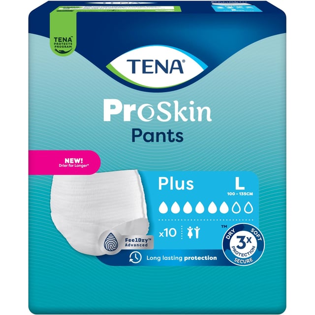 TENA Pants Plus Byxskydd L 10 st