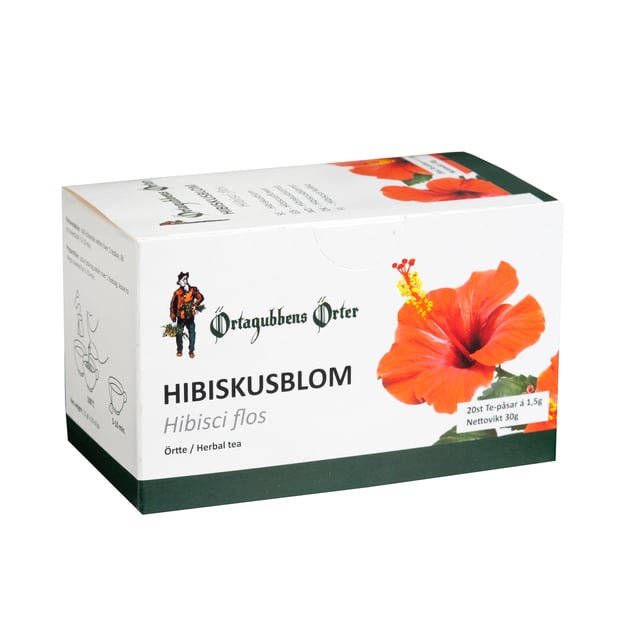 Örtagubbens Örter Hibiskusblomma 20 Tepåsar
