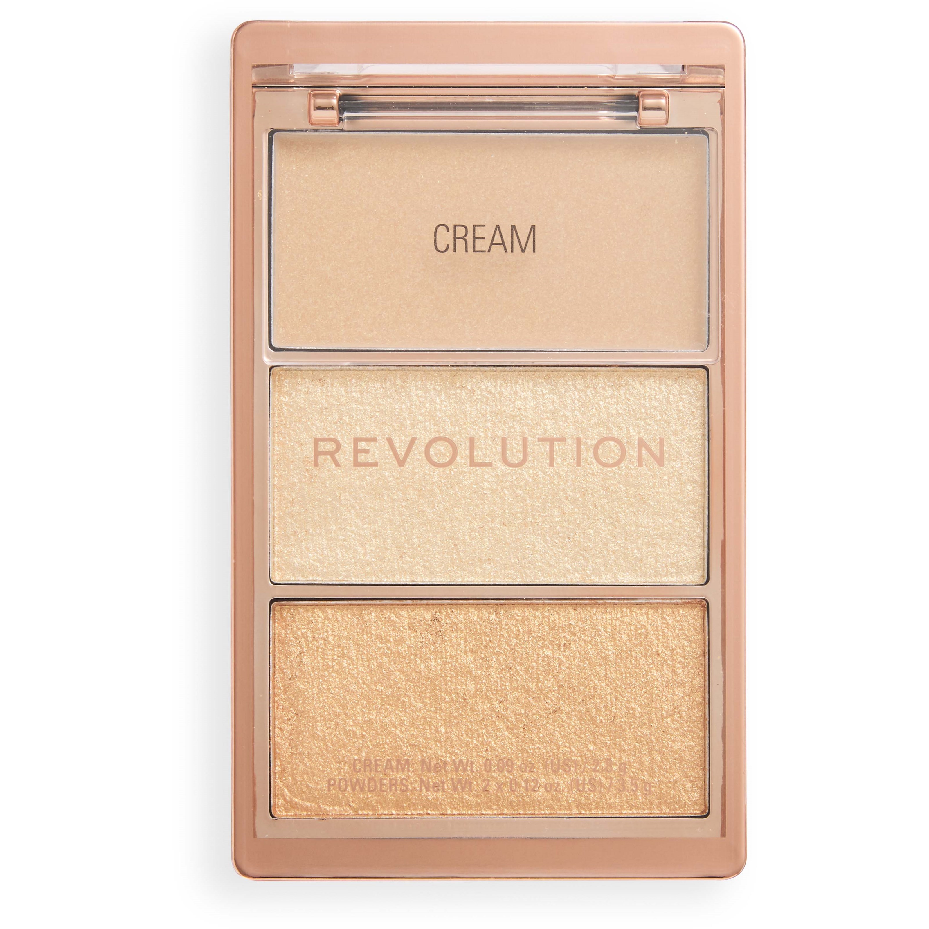 Revolution Beauty London Highlight Icon Palette Gold Glow