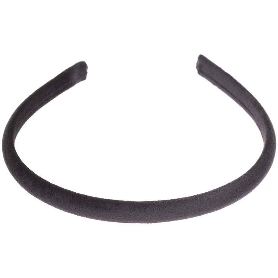 Dark Velvet Hair Band Thin Black - 1 pcs
