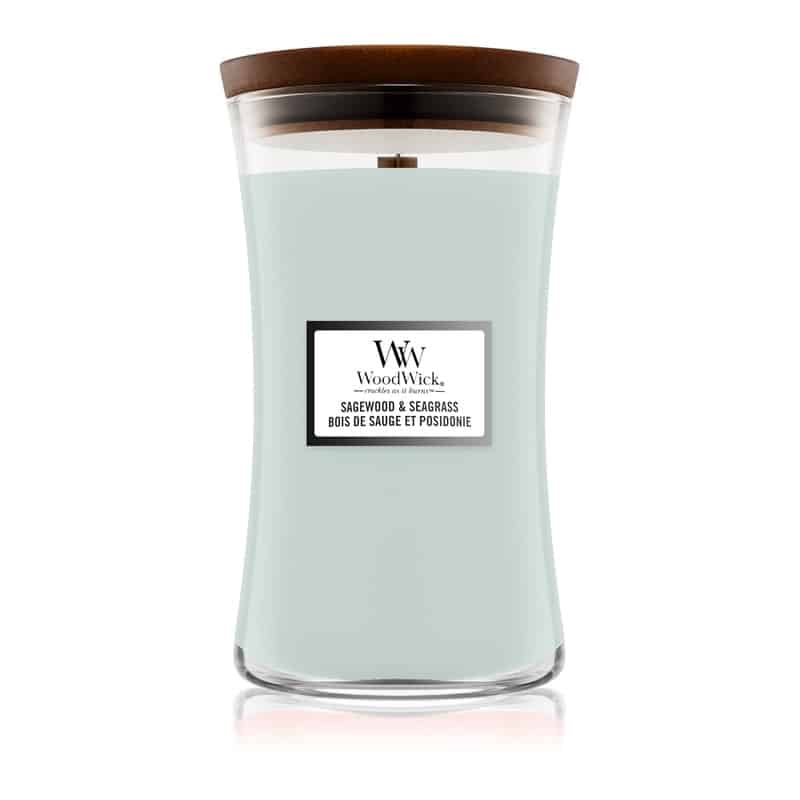 WoodWick Large - Sagewood & Seagrass 609g
