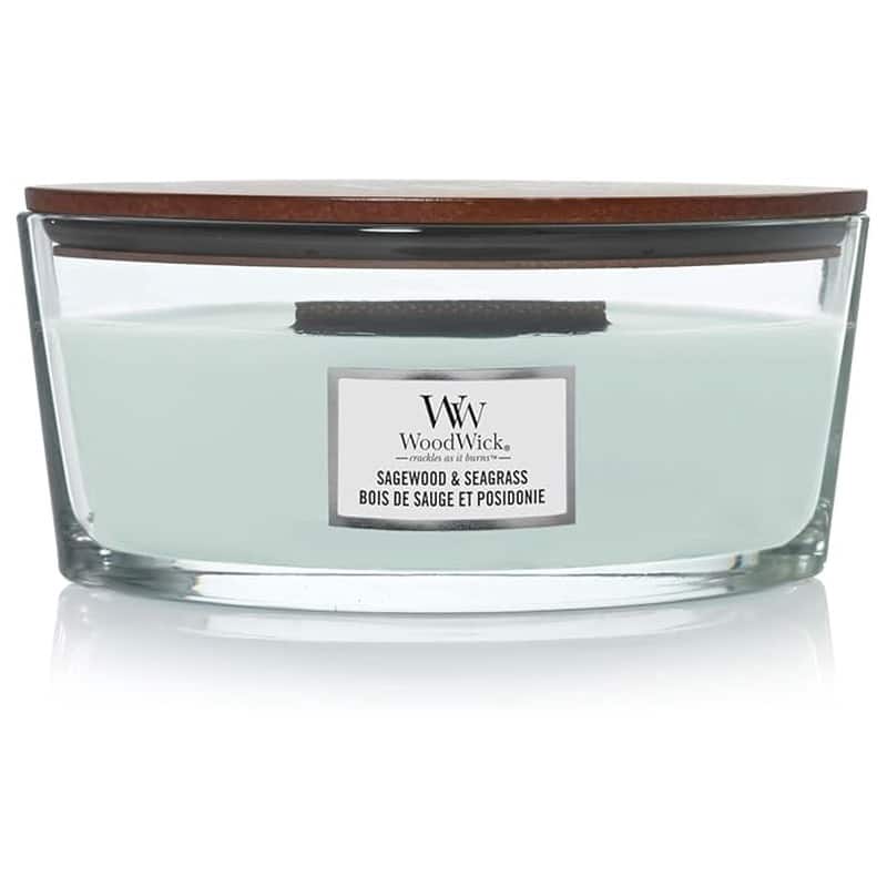WoodWick Ellipse - Sagewood & Seagrass 453g