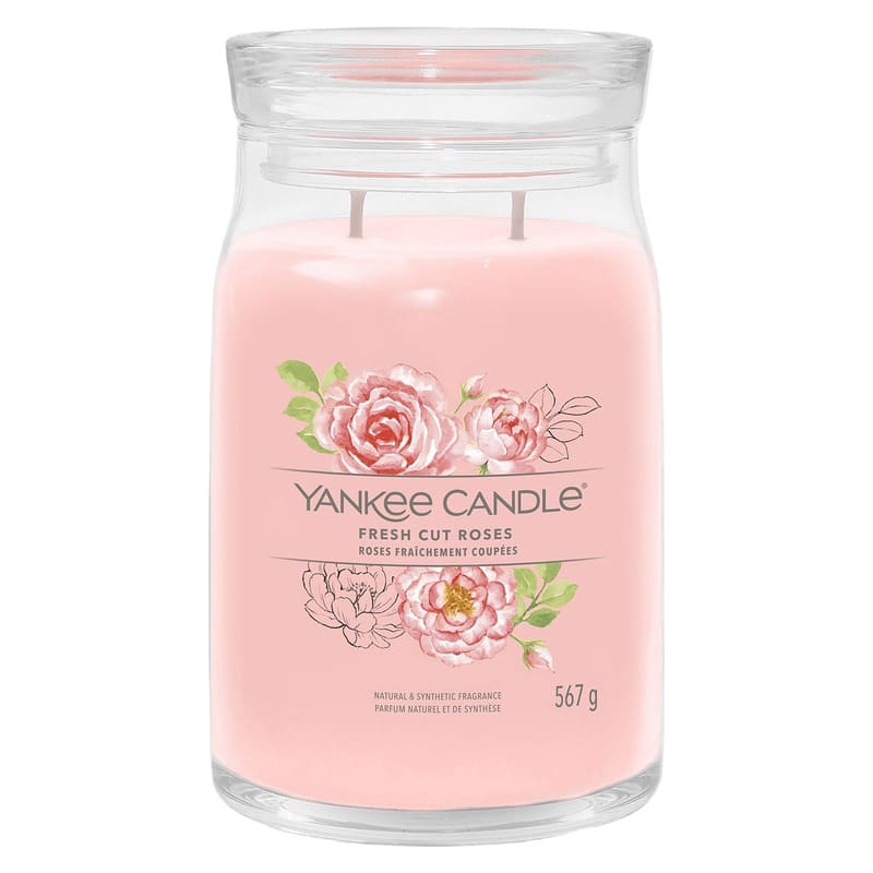 Yankee Candle Signature Large Jar Fresh Cut Roses 567g