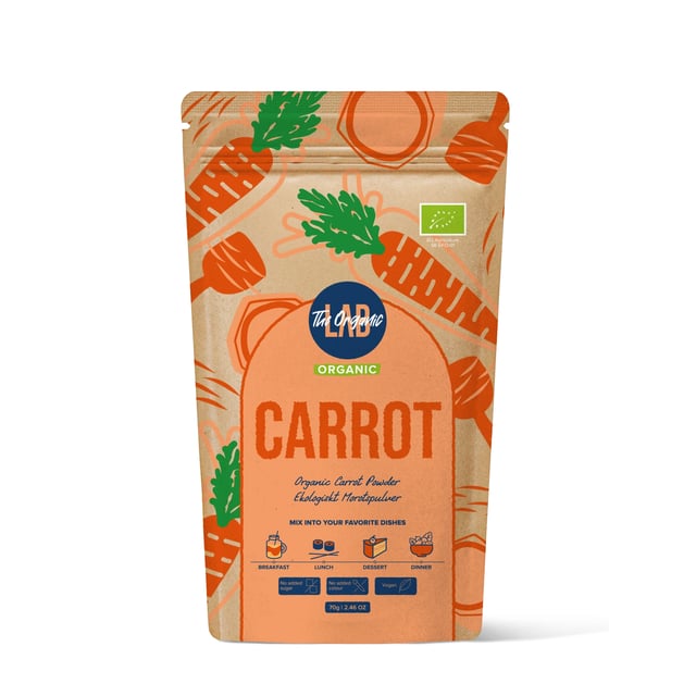 The Organic Labs Morots pulver, 70g