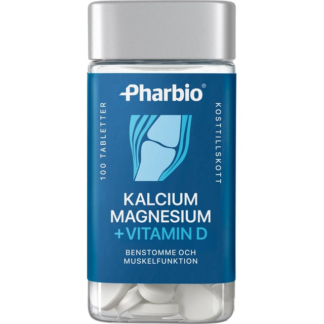 Pharbio Kalcium Magnesium + D-vitamin 100 st
