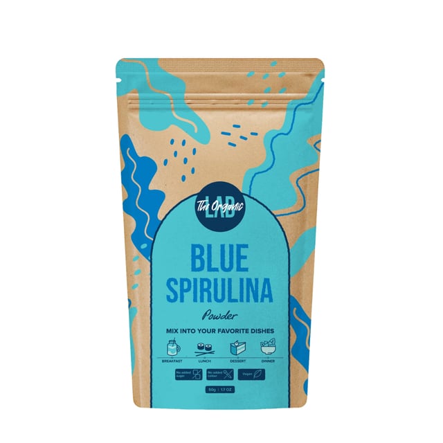 The Organic Labs Blå Spirulina Pulver 50 g